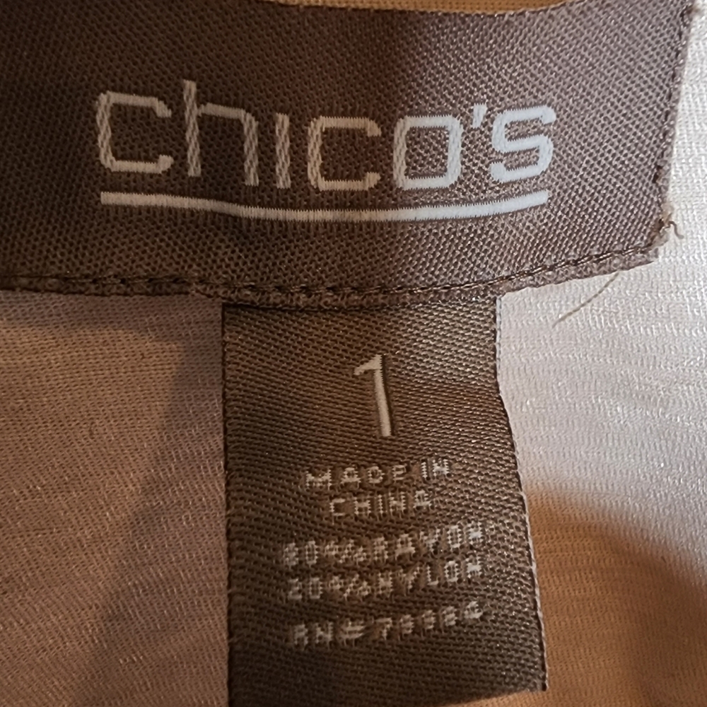 Chico's Light Pink Shiny Shacket. View 4